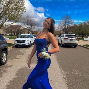 blue prom dress( able to negotiate a lower price)!!